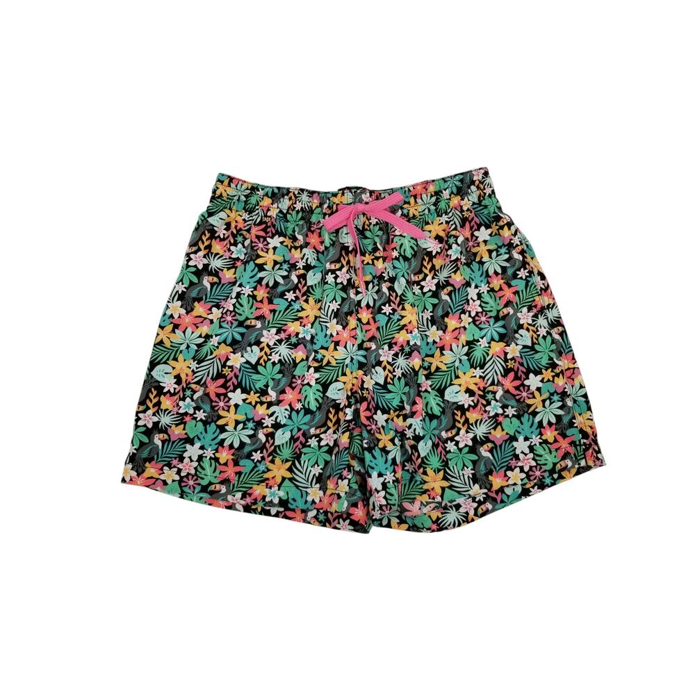 Chubbies The Bloomerangs Classic Swim Trunk Black Floral Toucan Men's Size Small - Picture 3 of 10